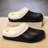 Winter Men's Warm Cotton Slippers Plush Slides Outdoor Indoor Warm Shoes Men Women Home Bedroom Cotton Slippes Big Size 46-47