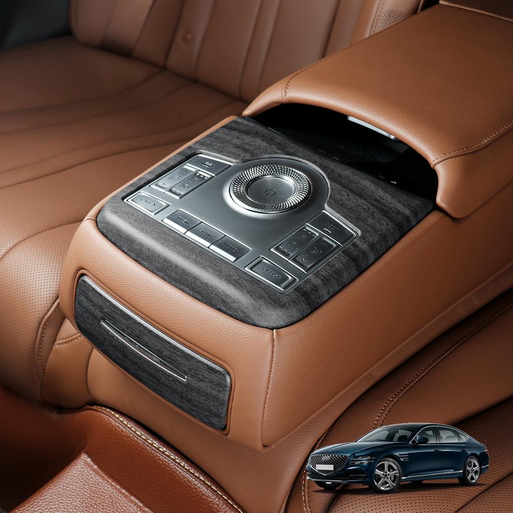 Для Genesis G80 RG3 2021-2024 Декоративная накладка на рамку подстаканника заднего ряда Панель Защитный кожух из АБС-пластика Аксессуары LHD/RHDХороший продукт