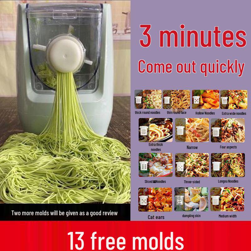 Fully Automatic Electric Noodle Press & Dough Mixer - Small, Multifunctional Machine for Homemade Noodles & Dumpling Skins