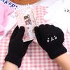 Gloves Bear Knitted Gloves  Gloves Female Gloves Wool Mittens Full finger Gloves