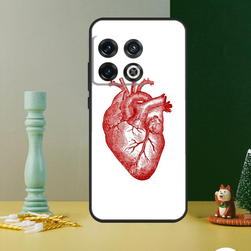 Чехол-анатомия человеческого сердца для OnePlus Nord CE 4 2 3 Lite N20 N30 9 10 Pro 8T 9RT 10T 10R 12R 13R 11 12 13