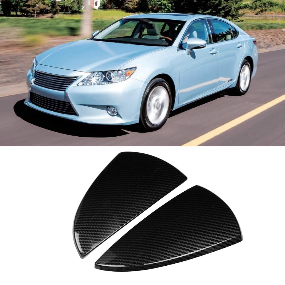 Набор из 2 шт. Декоративная накладка на зеркало заднего вида для Lexus ES200 18 19 (Углеродное волокно Черный)