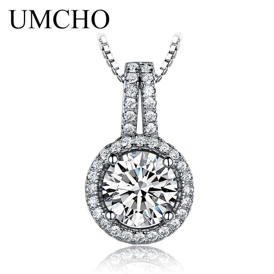 Umcho AAA Cubic Zircon Necklaces & Pendants Statement Necklaces For Female Romantic Wedding Gift With Chain