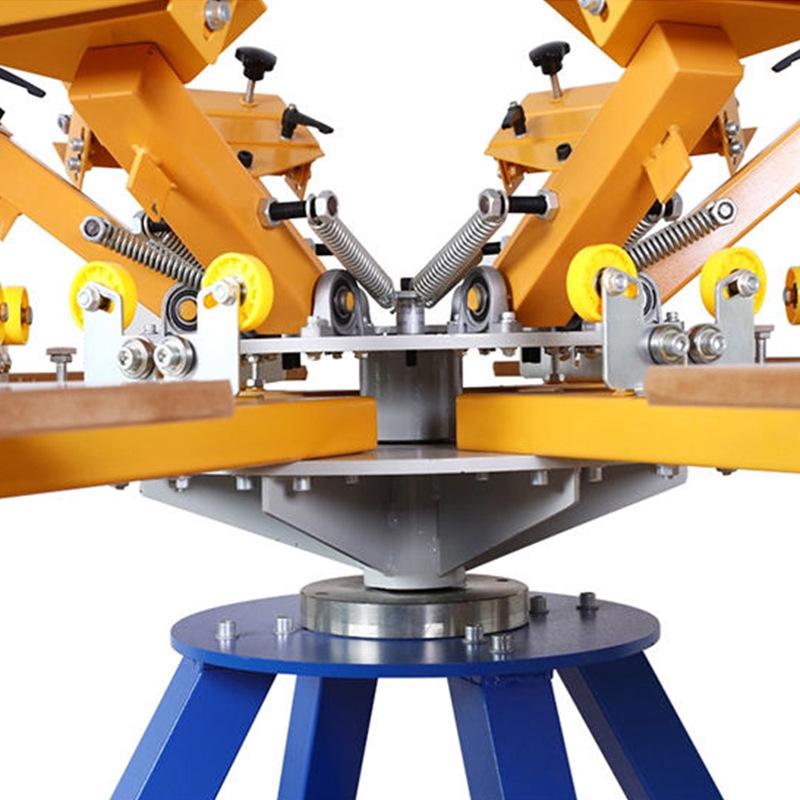 6-Color Manual Screen Printing Machine for T-Shirts and Fabrics