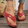 Summer Women's Thick Soled Sloping Shoes, High-heeled Sandals, Comfortable, Soft and Lightweight Women's Shoes, and Open Toed Shoes