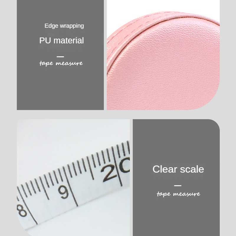 2PCS Children Rulers Portable Double Scale 1.5m Leather Sewing Accessories Measure Soft Scale Clear Mini Sewing Supplies