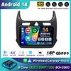 Android 14 Carplay Car Radio for Chevrolet Cobalt 2 2011-2018 Multimedia Video Player WIFI+4G GPS 2Din DVD Head Unit Stereo QLED