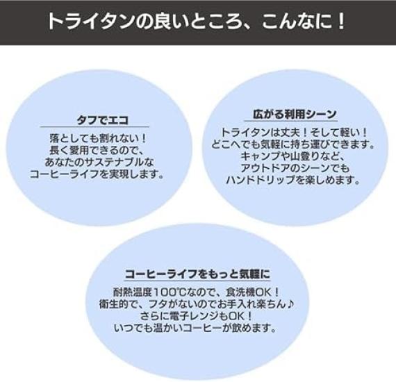 Sanyo Sangyo CAFEC Мерный стакан из тритана Кофейный сервер LIVING Server, 600 мл, Градуированный, Смола, TBS-600 [POLITE Select]