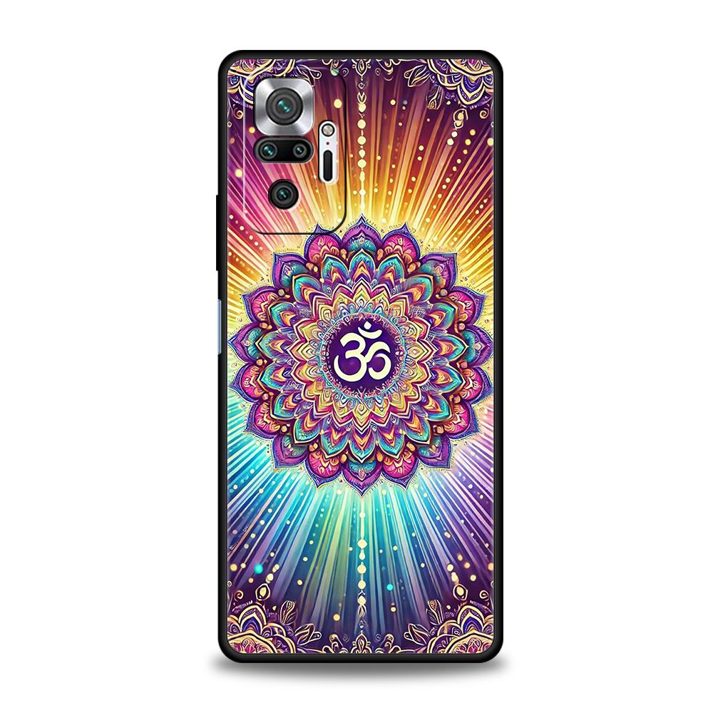 Indian Pattern Mandala Phone Case Cover for Redmi 14C 10C 9 Note 14 13 12 10 11 Pro Plus K40 K50 Pro Plus 5G Soft TPU Shell Bags
