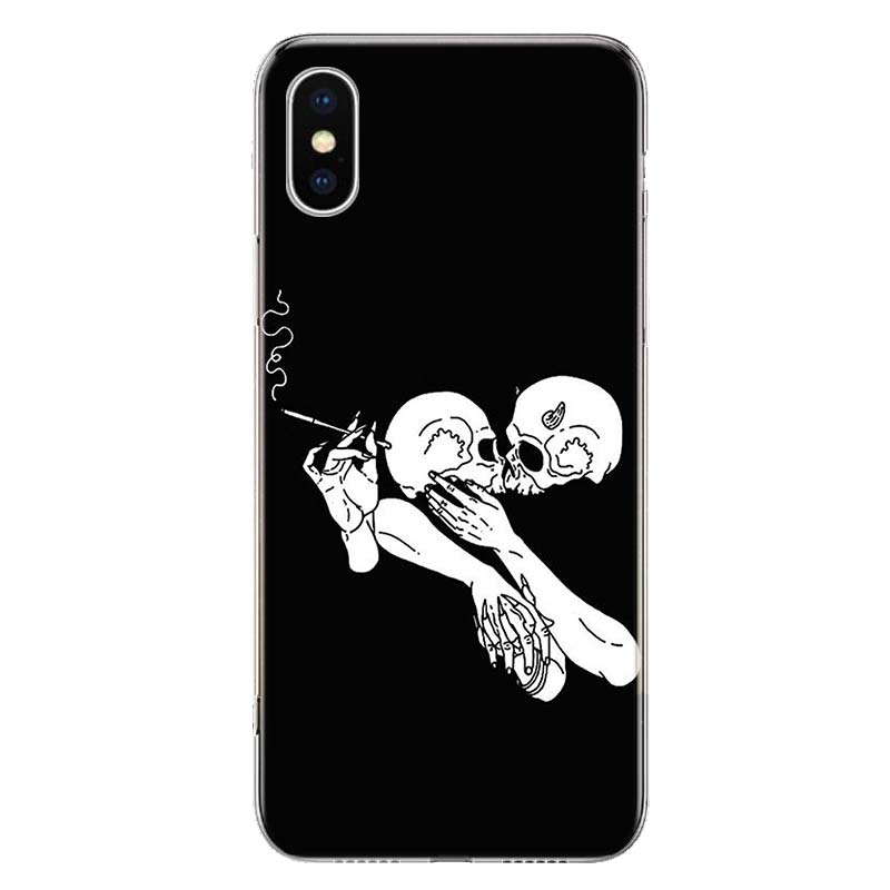 Чехол для телефона Spooky Skull Funny Dance Skeleton для Apple iPhone 11 12 13 15 Ultra 14 Pro 7 XR X XS Max 6S 8 Plus + Mini SE Print