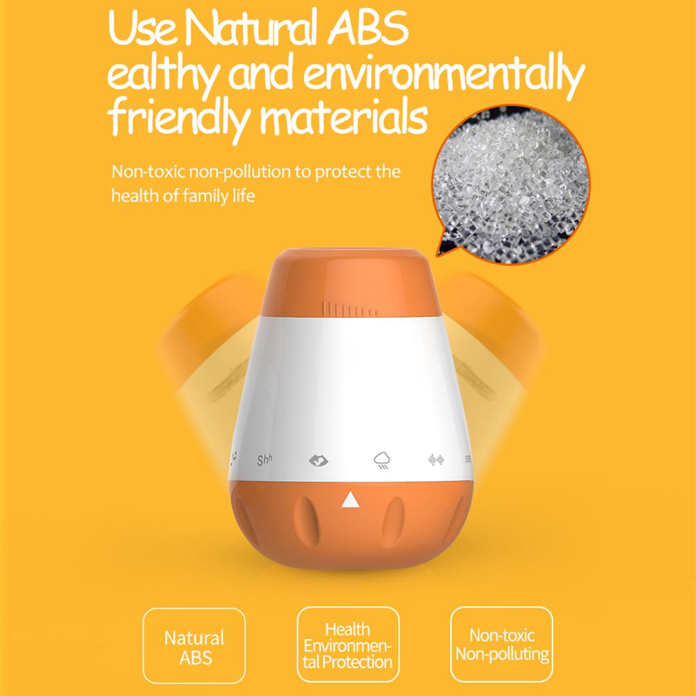 Белый шум, умная детская соска для сна для младенцев и малышей с 6 успокаивающими звуками, интеллектуальная голосовая активация, встроенная батарея