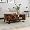 VidaXL Coffee Table Smoked Oak 90x50x36.5 Cm Engineered Wood 830577
