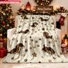 Blanket 1pc Dogs Cute Patterns 2D-Printed Flannel Throw Blanket-Soft And Cozy Suitable for Use On The Sofa While Traveling At The