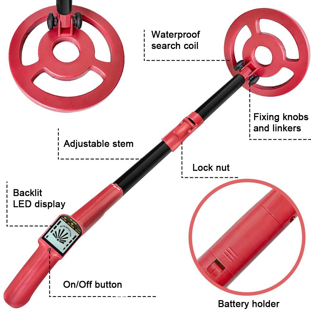 Ручной детский металлоискатель, устройство позиционирования монет, портативный подземный металлодетектор, стержень