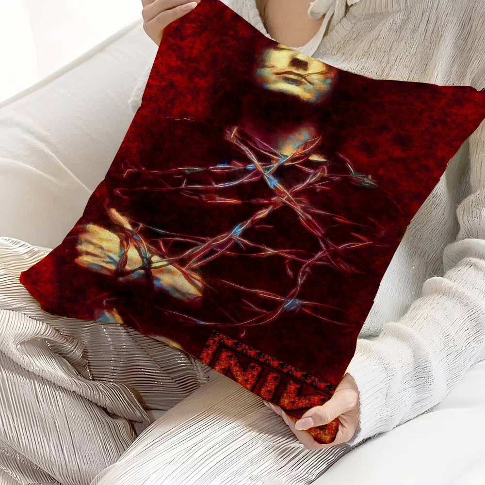 Nine I-Inch N-Nails Pillow Cover Design Cushion Cover Decor Holiday Decorati