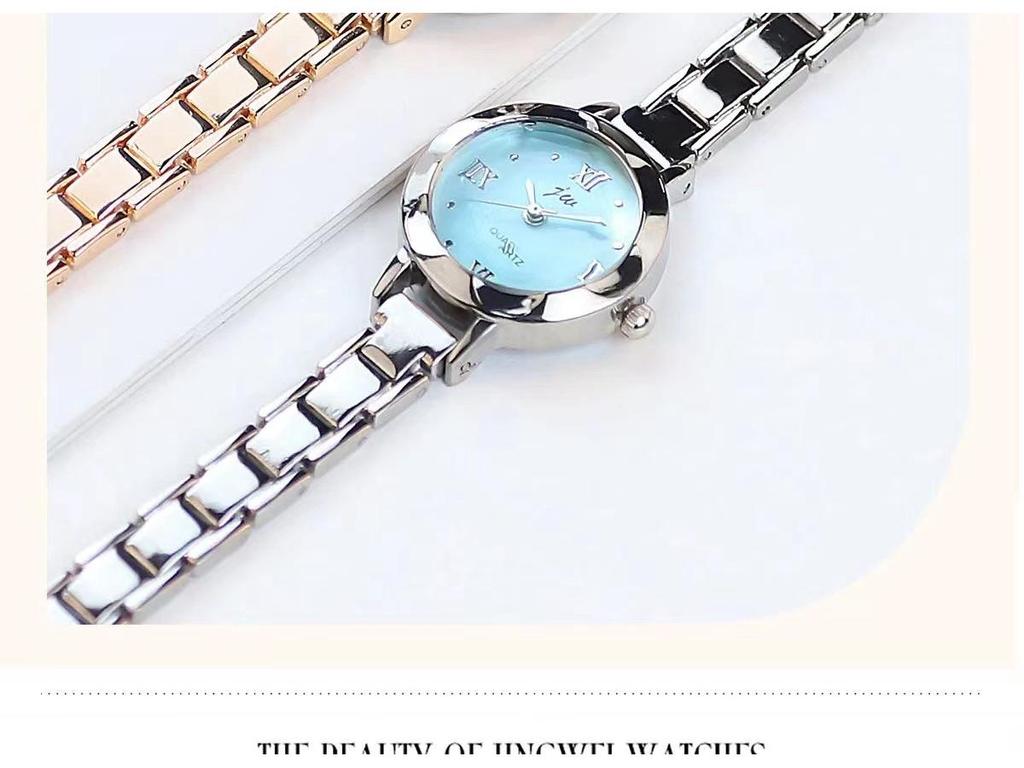 Женские простые кварцевые часы в корейском стиле - Маленький циферблат, Модные и элегантные для леди и студенток