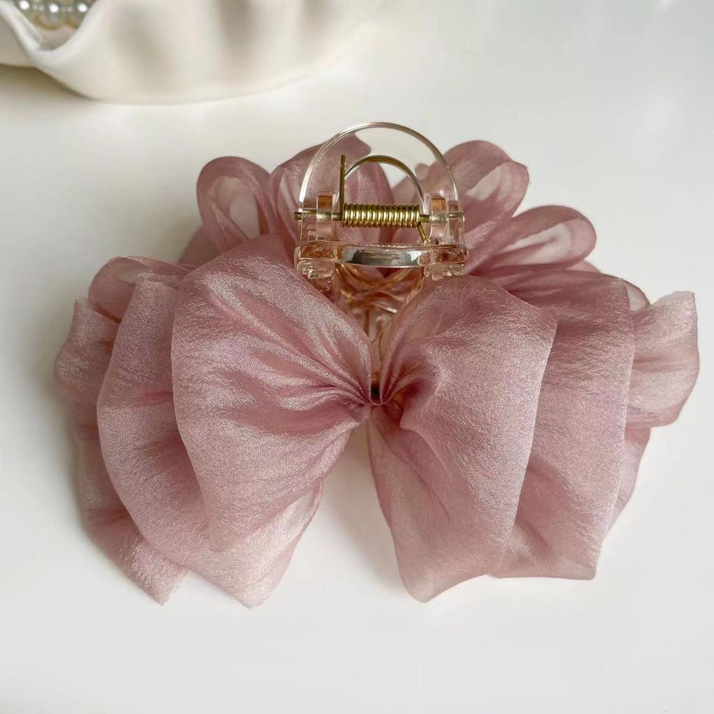 Головной убор Шелковый Облако Пузырь Зажим Зажим Пан Акула Простая и Модная Шпилька Женские Аксессуары Для Волос