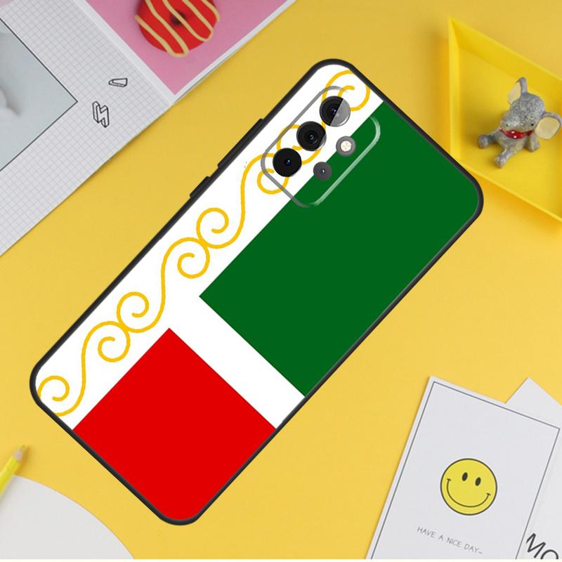 Чехол с флагом Чечни, чехол с чеченским волком для Samsung Galaxy A55 A35 A25 A15 A51 A71 A12 A32 A52 A13 A33 A53 A14 A34 A54, чехол