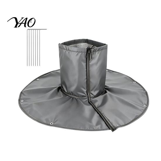 Winter Garden Plant Care Supplies Palm Tree Root Protector, 3-Layer Freeze Cover with Ground Stakes, Insulation Trunk Barrier Wrap for