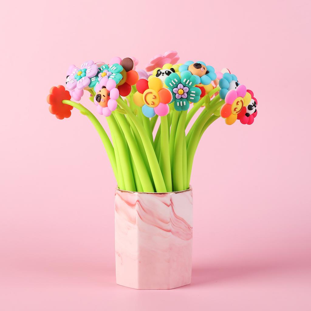 8 шт./лот Милые Цветные Гелевые Ручки-Потряски Kawaii Панда Капибара Девочка Подарок Черная Офисная Подписная Ручка Детские Школьные Принадлежности