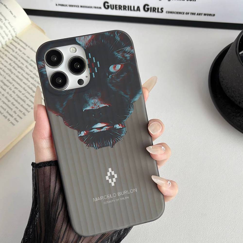 Fashion Burlons Design-Marceloes Soft Corrugated Phone Case For IPhone 11 12 13 14 15 16 17 Pro Max Plus Pro Shockproof Cover