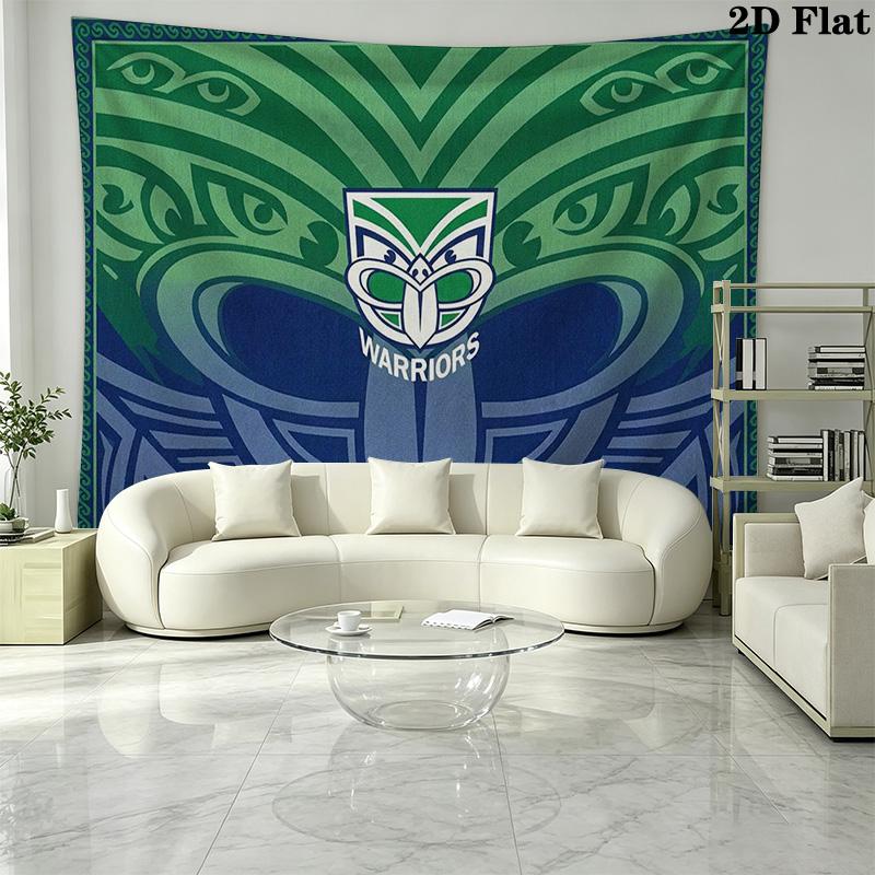 New Zealand Warriors Wall Tapestry Aesthetic Wall Hanging Printed Fabric Blanket Decorative Tapestries for Bedroom Living Room Home Decor