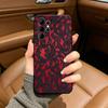 Beautful Black l-lace print Black Soft Silicone Phone Case for Samsung Ultra S25, S24, S21, S22, S23, S30, Plus, FE, Lite