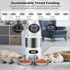 4.5L Double Meal Dog Automatic Feeder Cats Smart Feeding WIFI Food Dispenser Bowl Auto Recording Timming Pet Feeder