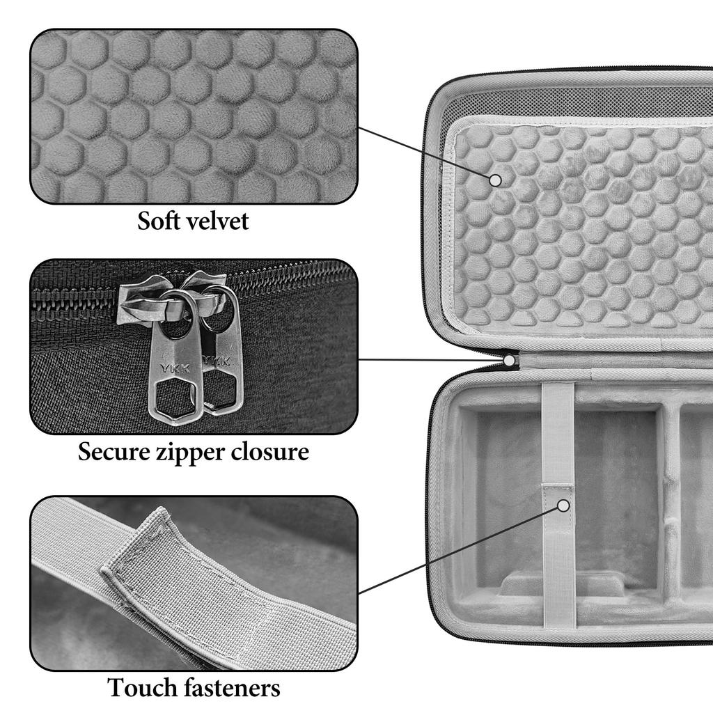 Musiin Audio Interface Carrying Case Compatible Hardshell Travel Bag for Apollo Twin X DUO Gen 2QUAD Gen 2 (Dark Gray)