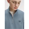 Fred Perry Mens Logo Half Zip Sweatshirt