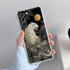 Чехол для телефона Samsung Galaxy S26 S25 S24 S23 S22 Ultra S20 S21 FE 5G Plus Мягкий прозрачный чехол Крутое животное Тигр Лев