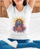 Yoga T-Shirt: Sun Image, Elegant Unisex Relaxation Tee
