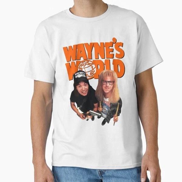 Классическая футболка Waynes World Сделано в США Футболка Aus S2XL