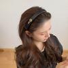 French retro sponge headband camellia decoration simple and elegant temperament hair band  hair accessories