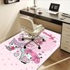 Office Rug My Melody, Sweet Treats Anti-Slip Rug, Machine Washable for Living Room, Bedroom, Office, Multiple Sizes, Bedroom Mat, Decorative Mat, Dura