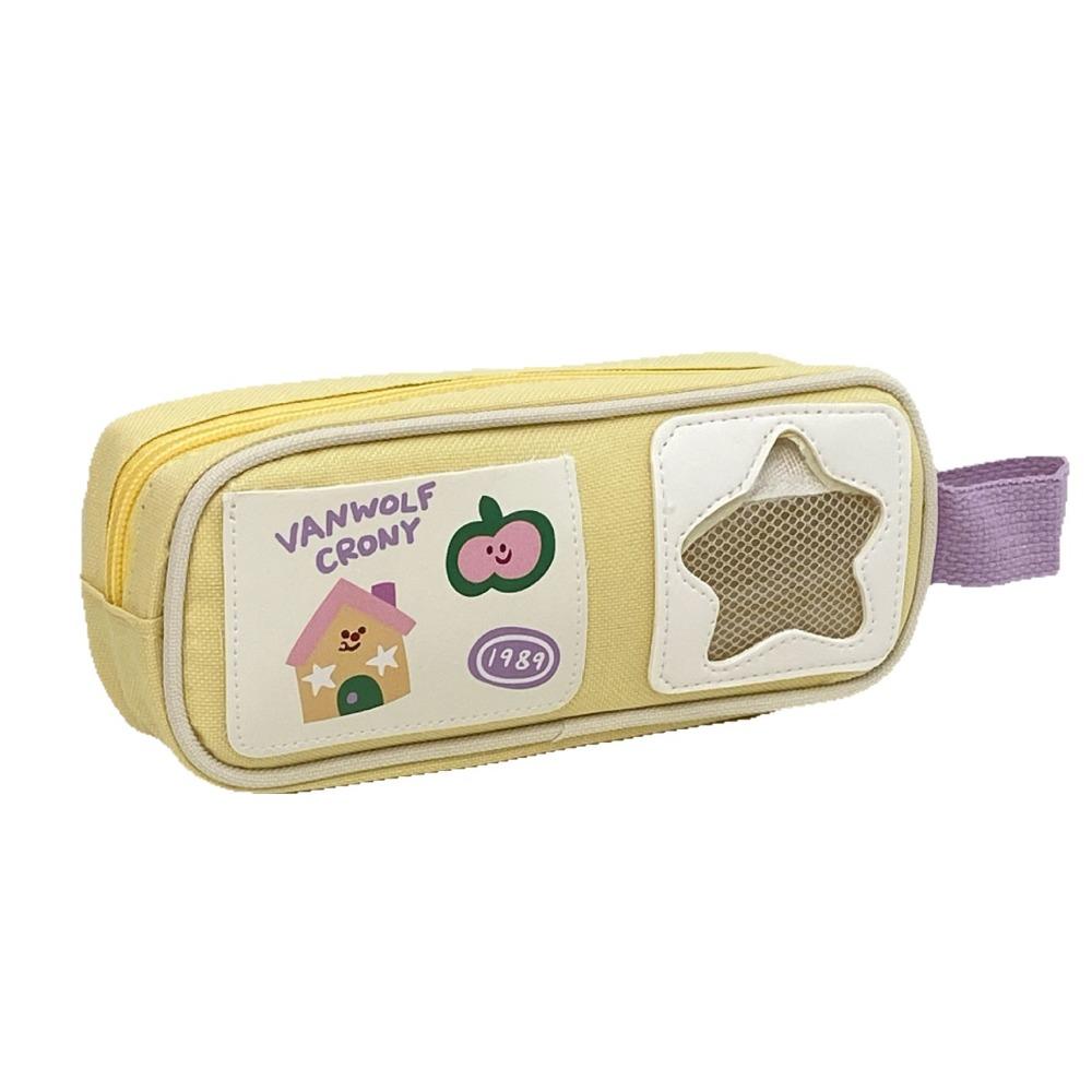 Picnic Series Cartoon Stationery Bag Rabbit Pen Pencil Case Kawaii Pencil Bag Student