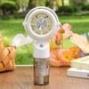 USB Rechargeable Silent Handheld & Desktop Fan with Powerful Wind for Student Cooling