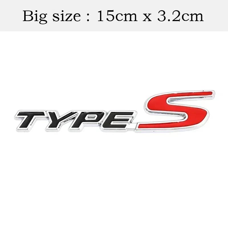3D Metal Car Front Grille Emblem Badge Decals for Honda Type R Racing Type S Sport Logo Civic Accord CRV HRV CITY CRIDER Pilot