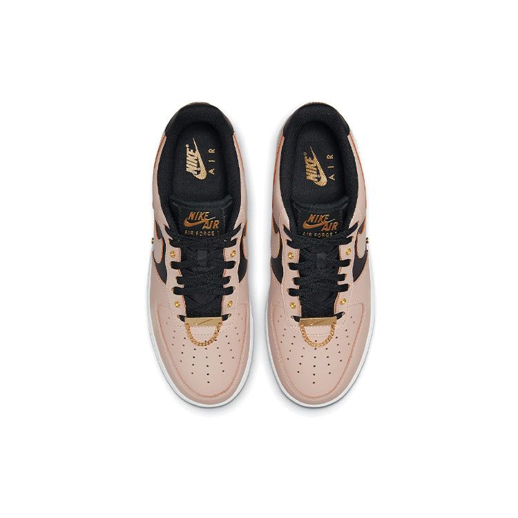 Nike Air Force 1 07 Premium Particle Бежевые мужские кроссовки коричневые черные белые DA8571-200