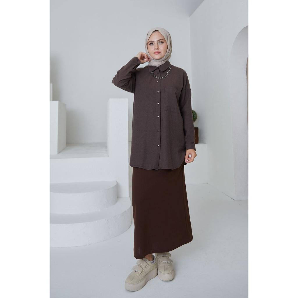 Юбка-карандаш-бежевый