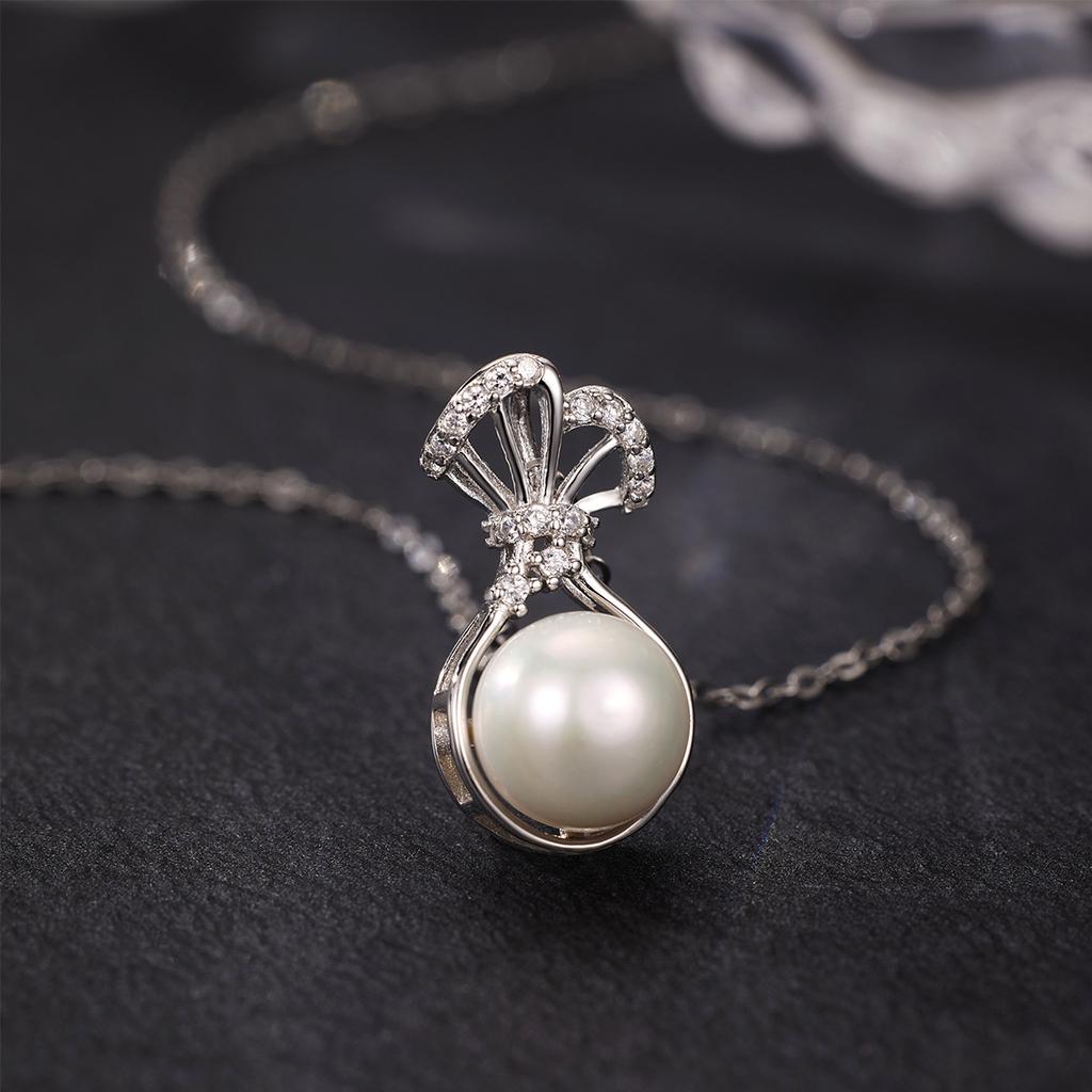 Серебряное ожерелье S925 с натуральным жемчугом, женская легкая роскошная нишевая цепочка на ключицу 2025 года, цепочка на шею с ветром