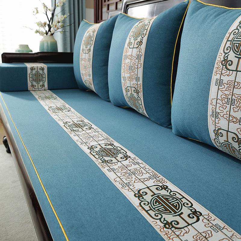 Подушка для дивана из палисандра, новая подушка в китайском стиле, мебель из цельного дерева, нескользящая утолщенная губчатая подушка высокой плотности, подушка для сиденья