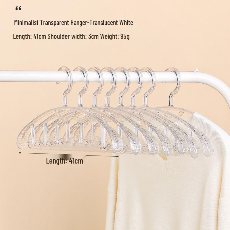 Прозрачная акриловая вешалка для одежды с противоскользящим покрытием - Утолщенная, не оставляющая следов конструкция