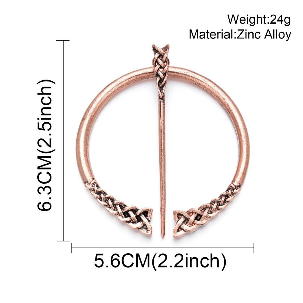 Брошь в стиле викингов Twists Knotted Fibula для женщин, булавка для шали, корейские украшения, аксессуары, булавка для плаща