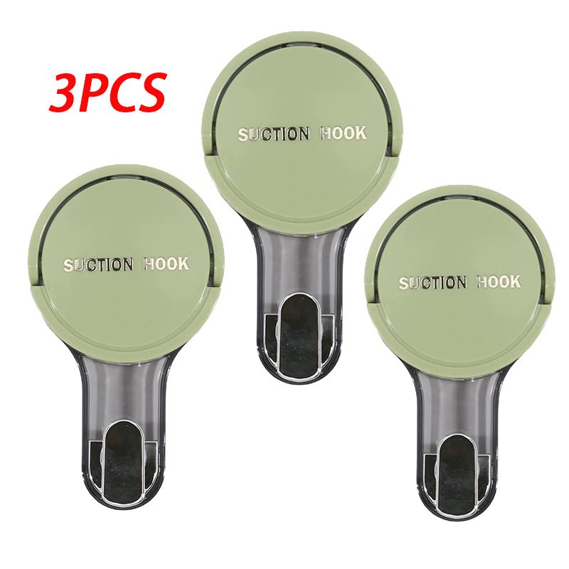 Suction Cup Hook Reusable No-punch Stronge Vacuum Bathroom Suction Cup Hook Waterproof Towel Rack Clothes Hanger Accessories