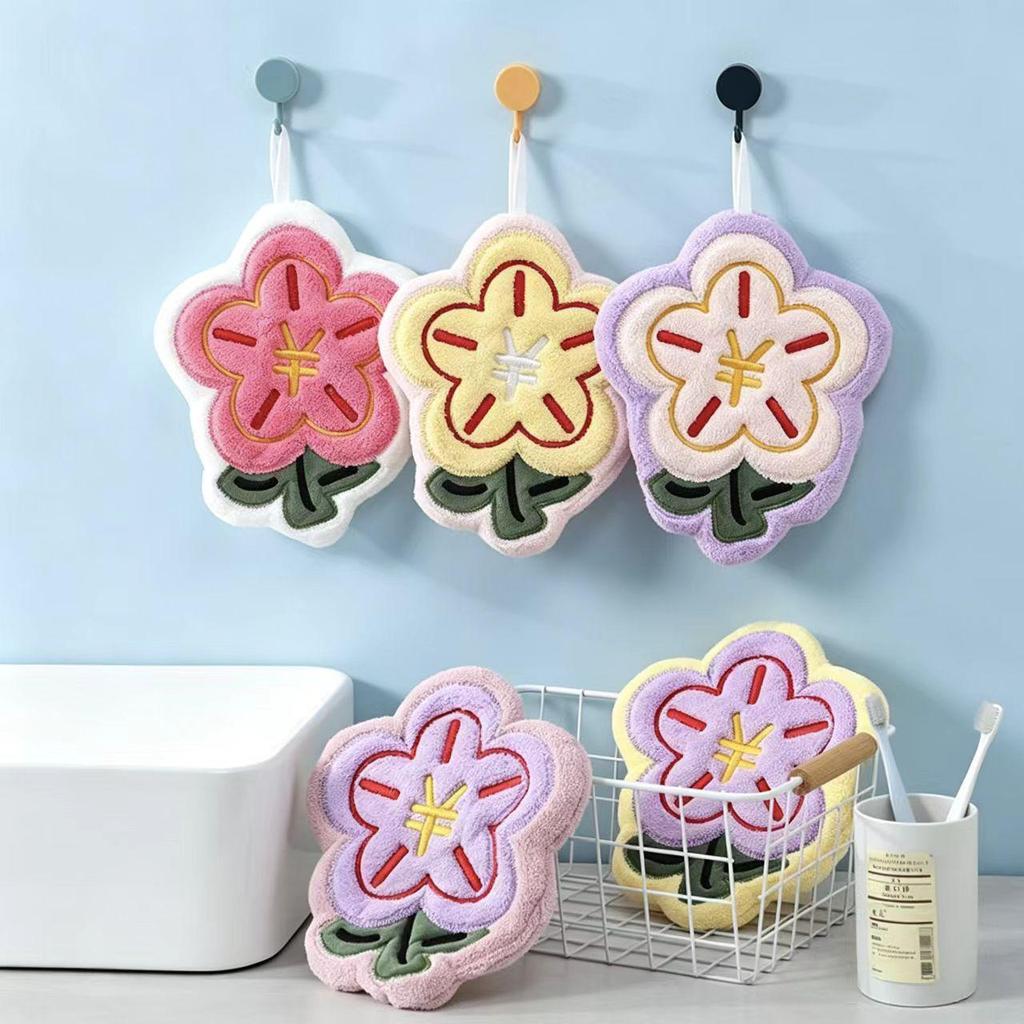 Рождественское полотенце для рук Sanrio Hello Kitty - Милый дизайн с лягушкой, коралловый флис, двухслойное, утолщенное.