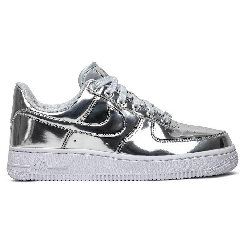 (WMNS) Женские кроссовки Nike Air Force 1 SP 'Liquid Metal - Chrome' CQ6566-001