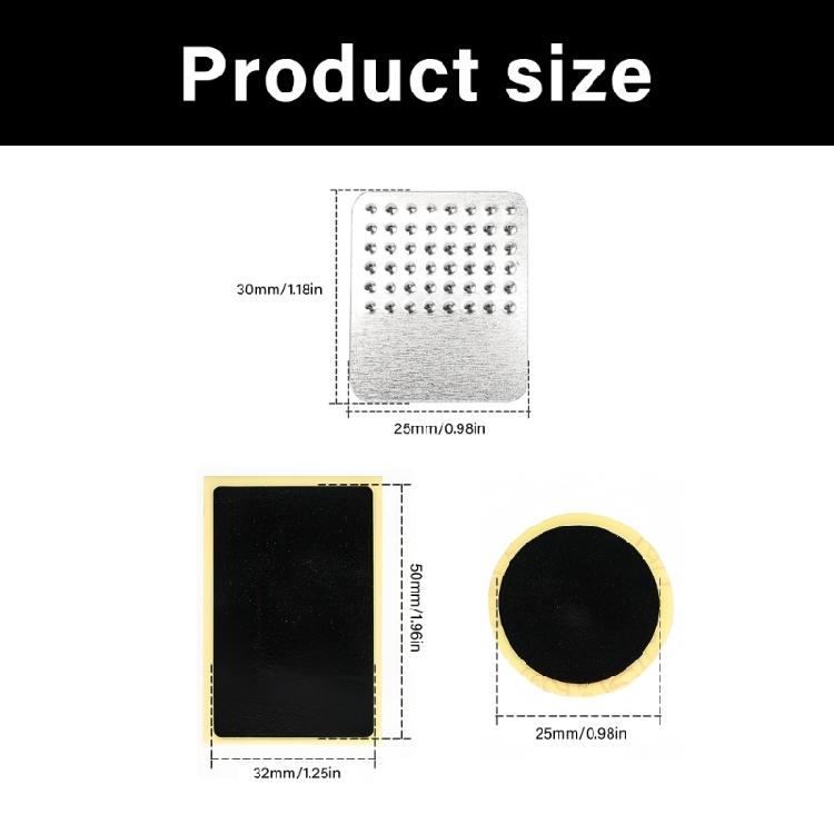 Безклеевые заплатки для ремонта проколов велосипедных камер Bycicles Inner Tube Puncture Patches for Bicycles Mountain Bike