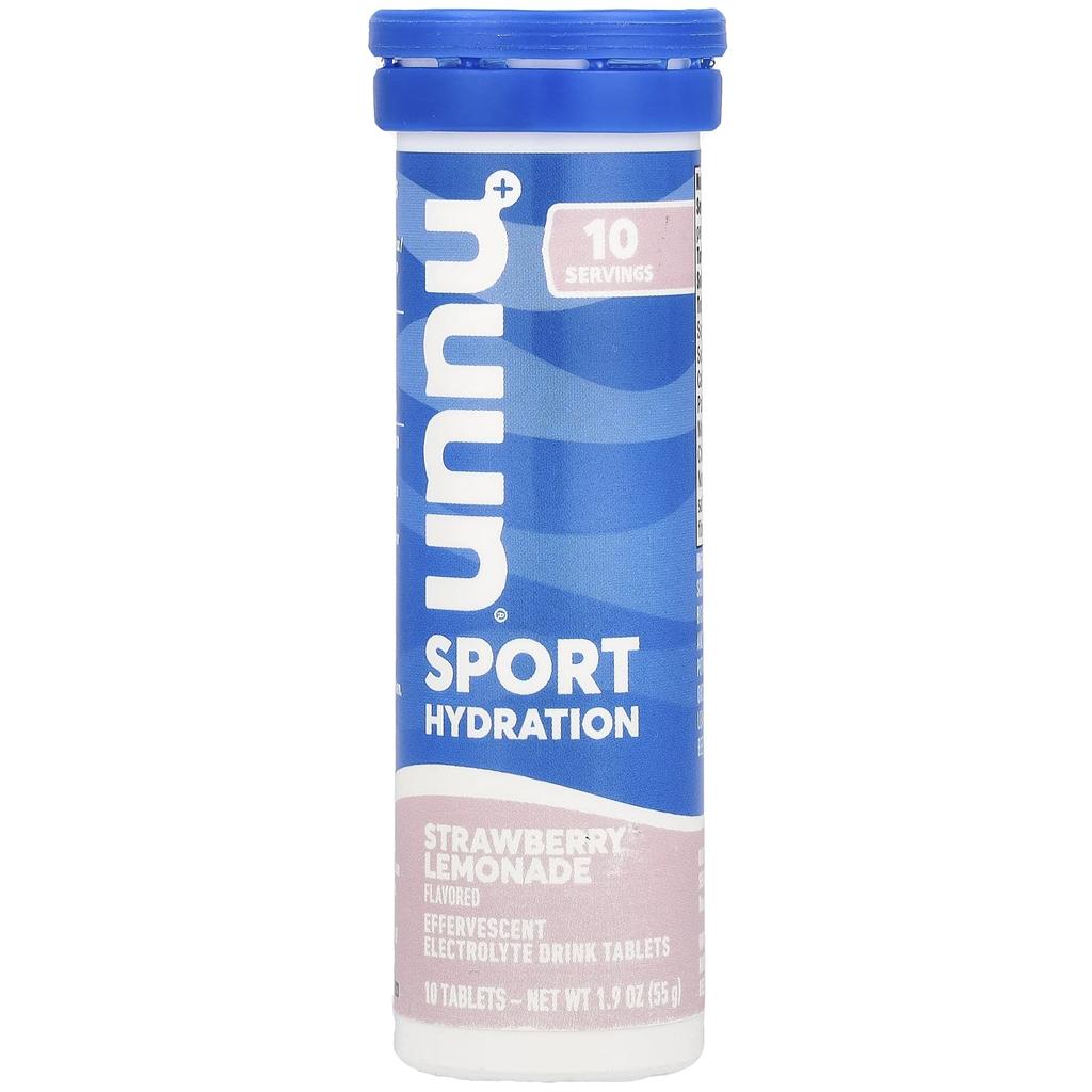 Nuun Hydration, Sports, Effervescent Tablets Electrolyte Replacement, Strawberry Lemonade Flavor, 10 Tablets