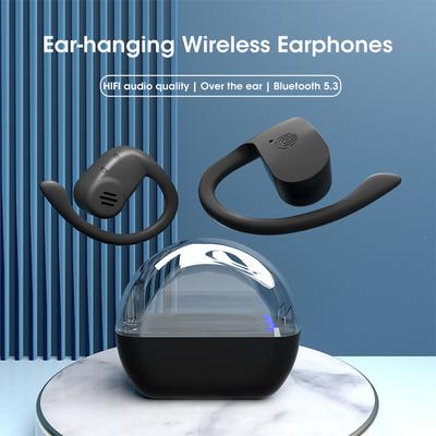 Беспроводные наушники Bluetooth 5.3 OWS с открытым ухом, с ушным крючком, HIFI стерео, длительное время работы от аккумулятора, спортивные наушники